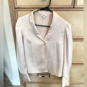 Express Satin puff sleeve top